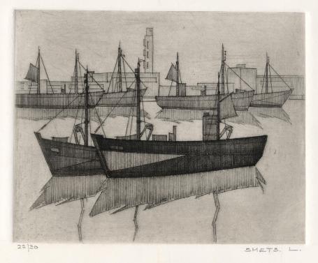 Een kleine ets van Léon Smets kopen