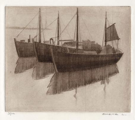 Vissersboten in de Oostendse haven 2 van de 10