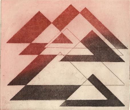 Kleine genummerde ets van Léon Smets