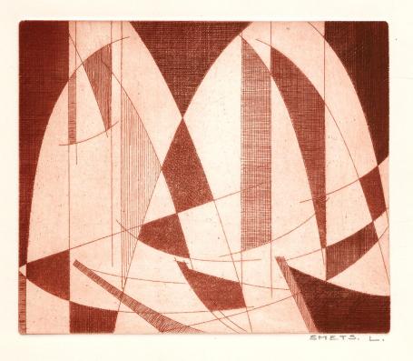 Grafisch kunstwerk van L. Smets