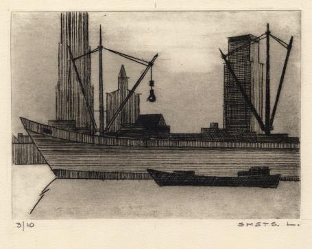 Grafisch kunstwerk aankopen van L. Smets