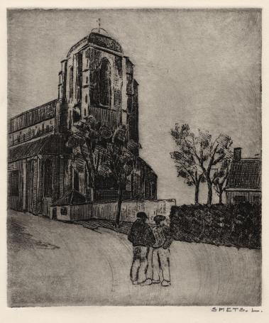 Grafisch kunstwerk van de Antwerpse etser Smets Léon