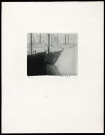 Een ets van de Belgische kunstenaar Léon Smets kopen