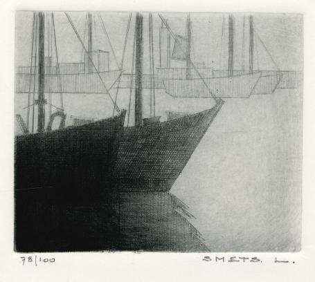 Een gesigneerde ets van Léon Smets kopen