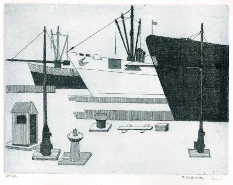 Grafisch kunstwerk kopen, boten in de dokken