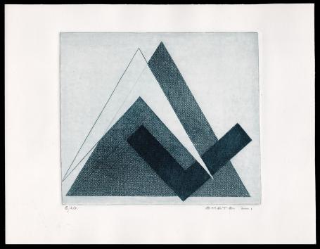 Abstracte ets van de Belgische kunstenaar Léon Smets kopen
