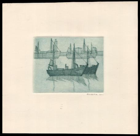 Oostendse ets van de Belgische kunstenaar Léon Smets kopen