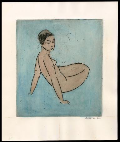 Gravure van de Belgische graficus Léon Smets