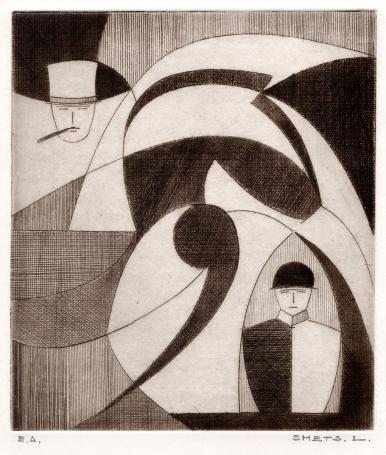 Kleine ets van Léon Smets uit Mechelen