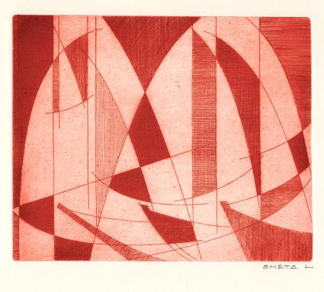 Grafisch kunstwerk van L. Smets