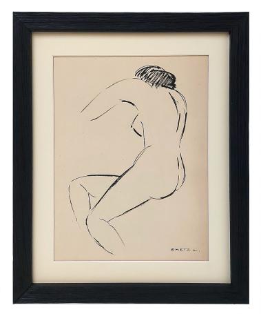 Pentekening van de Mechelse tekenaar Léon Smets