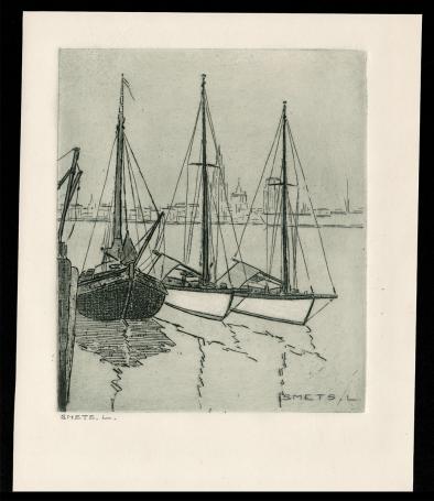 Een ets van de Belgische kunstenaar Léon Smets kopen