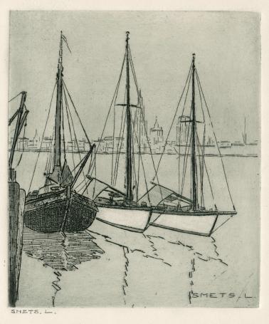 Een gesigneerde ets van Léon Smets aankopen