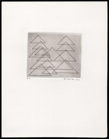 Abstracte ets van de Belgische kunstenaar Léon Smets kopen