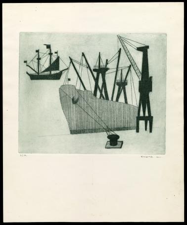 Grote ets van de Belgische kunstenaar Léon Smets kopen