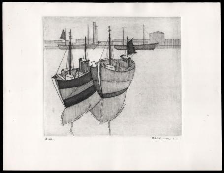 Kunstwerkje van de Belgische graficus Léon Smets