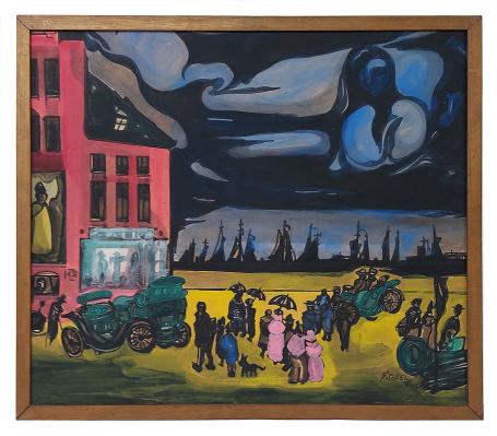 Gesigneerd schilderij van Gustaaf Sorel