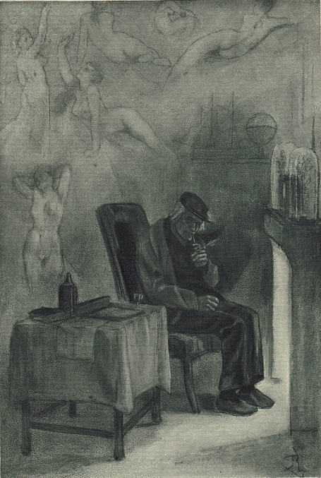 Félicien Rops met een heliogravure
