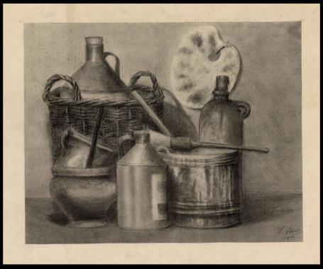 Oude tekening van de Nederlandse kunstenaar Jacobus Storm kopen