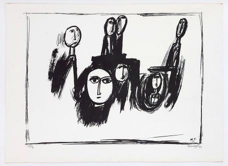 Kunstwerkje op papier van de kunstenaar Theo Humblet kopen