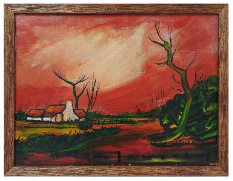 Schilderij op canvas van de Belgische kunstschilder Stephaan Tessely