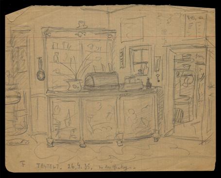 Tekening uit 1935 van Felix Timmermans kopen