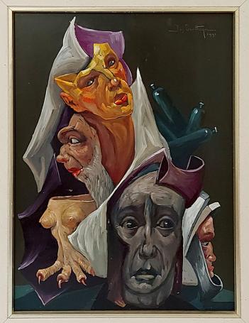 Surrelatistisch schilderij van Jos Trotteyn kopen