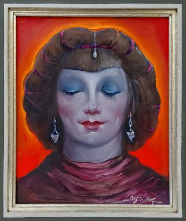 Surrelatistisch schilderij van Jos Trotteyn kopen