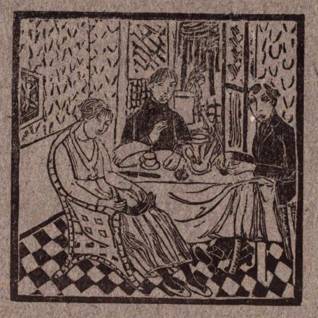 Houtsnede van Edgard Tytgat uit 1917