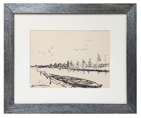 Tekening van de Belgische tekenaar Henri Victor Wolvens