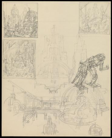 Tekeningen van de Belgische kunstenaar Edmond Van Dooren kopen