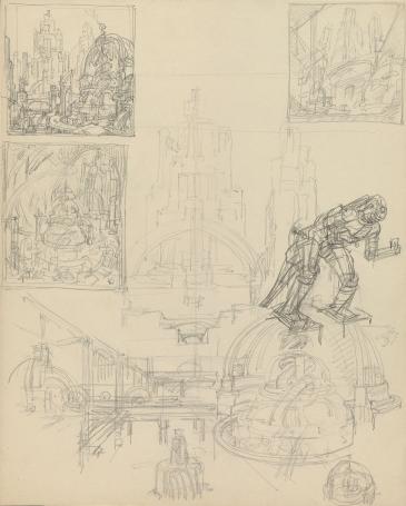 Potloodtekeningen, Belgische tekenaar Edmond Van Dooren