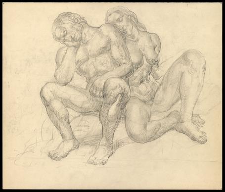 Tekening van de Belgische kunstenaar Edmond Van Dooren kopen
