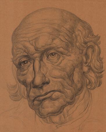 Potloodtekening van Edmond Van Dooren
