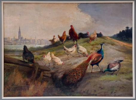 Schilderijtje van Josephf Louis Van Leemputten