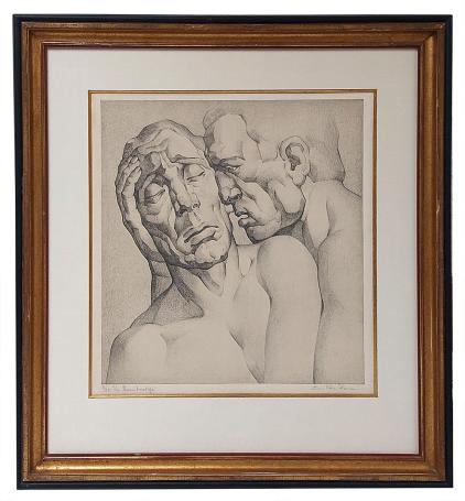 Litho van de Belgische kunstenaar Edmond Van Dooren kopen