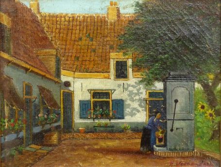 Schilderijtje van Nederlandse kunstenaar Hendricus Veenendaal kopen