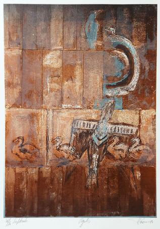 Zeefdruk van de Belgische kunstenares Veerle Rooms kopen