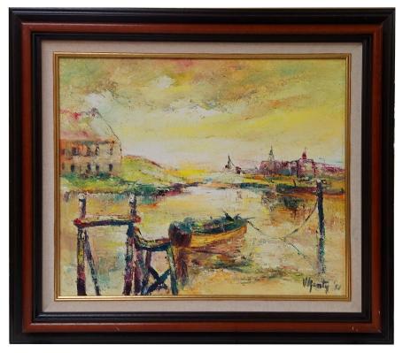 Schilderij van Belgische kunstschilder Victor Renty