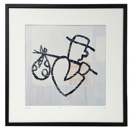 Grafisch kunstwerk van Walter Swennen