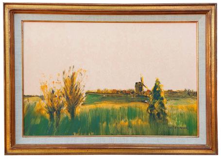 Landschap op papier van Walter Theunynck