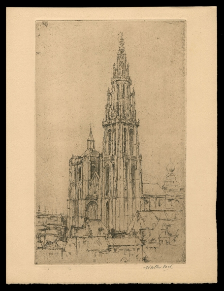 Ets uit 1905 van Walter Vaes kopen