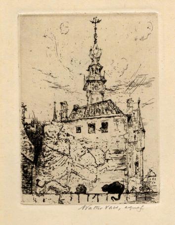 Kleine ets van de  Belgische kunstenaar Walter Vaes kopen