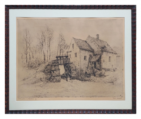 Grote ets van de Belgische kunstenaar Romain Malfliet kopen