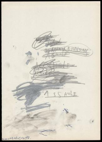 Kunstwerk op papier van de Belgische kunstenaar Werner Mannaers kopen