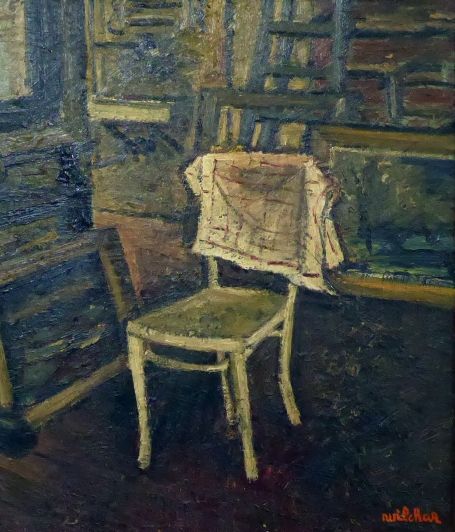 Schilderij van wilchar chaise