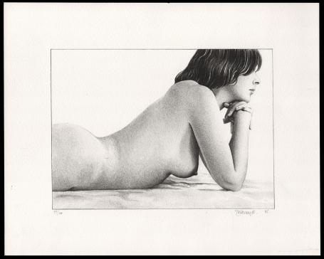 Litho Belgische kunstenaar Roger Wittevrongel