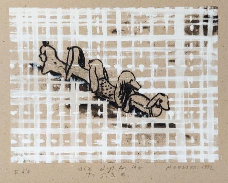 Kunstwerk uit 1992 van de Belgische kunstenaar Werner Mannaers