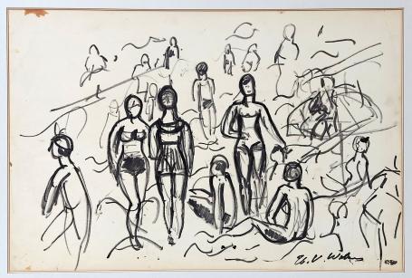 Het strand van Henri Victor Wolvens