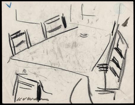 2 tekeningen getekend door Henri Victor Wolvens